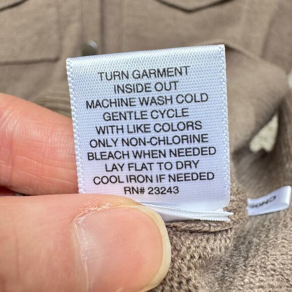 New York & Company Women’s XS Sweater Dress Brown V-Neck Belted Minimalist NWT - Picture 11 of 12